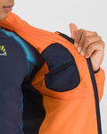 KARPOS Jachetă rezistentă la vânt de ciclism - LOT EVO - portocaliu/negru
