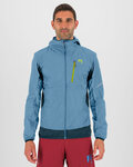 KARPOS Jachetă rezistentă la vânt de ciclism - LOT EVO - albastru deschis/negru