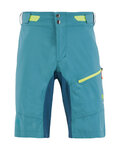 KARPOS Pantaloni scurți de ciclism fără bretele - VAL VIOLA - turcoaz