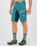 KARPOS Pantaloni scurți de ciclism fără bretele - VAL VIOLA - turcoaz