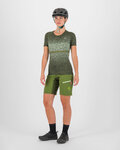 KARPOS Pantaloni scurți de ciclism fără bretele - VAL VIOLA - verde