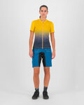 KARPOS Tricou de ciclism cu mânecă scurtă - VERVE EVO - galben/albastru