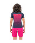 KARPOS Tricou de ciclism cu mânecă scurtă - VERVE EVO W - albastru/roz
