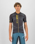 KARPOS Tricou de ciclism cu mânecă scurtă - GREEN FIRE - negru/galben