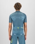 KARPOS Tricou de ciclism cu mânecă scurtă - GREEN FIRE - galben/albastru