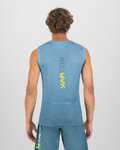 KARPOS Tricou de ciclism fără mâneci - VERVE MESH - albastru