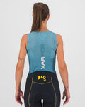 KARPOS Tricoul de ciclism fără mâneci - VERVE MESH - albastru deschis