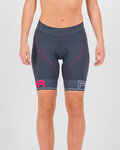 KARPOS Pantaloni scurți de ciclism fără bretele - VERVE EVO W - albastru/roz