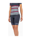 KARPOS Pantaloni scurți de ciclism fără bretele - VERVE EVO W - albastru/roz
