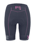 KARPOS Pantaloni scurți de ciclism fără bretele - VERVE EVO W - albastru/roz
