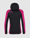 KARPOS Jachetă rezistentă la vânt de ciclism - LAVAREDO WINTER KIDS - roz/negru