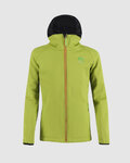 KARPOS Jachetă rezistentă la vânt de ciclism - LAVAREDO WINTER KIDS - verde/negru