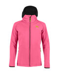 KARPOS Jachetă rezistentă la vânt de ciclism - LAVAREDO KID WINTER - roz/negru