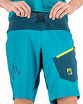 KARPOS Pantaloni scurți de ciclism fără bretele - VAL DI DENTRO - albastru
