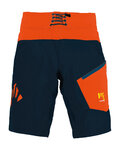 KARPOS Pantaloni scurți de ciclism fără bretele - VAL DI DENTRO - albastru/portocaliu