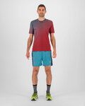 KARPOS Tricou de ciclism cu mânecă scurtă - LAVAREDO ULTRA - roșu/albastru
