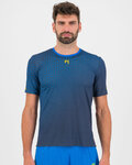 KARPOS Tricou de ciclism cu mânecă scurtă - LAVAREDO ULTRA - negru/albastru