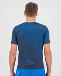 KARPOS Tricou de ciclism cu mânecă scurtă - LAVAREDO ULTRA - negru/albastru