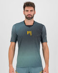 KARPOS Tricou de ciclism cu mânecă scurtă - VAL DI DENTRO - gri/verde
