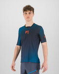 KARPOS Tricou de ciclism cu mânecă scurtă - VAL DI DENTRO - negru/portocaliu