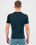 KARPOS Tricou de ciclism cu mânecă scurtă - DINAMICO MERINO 130 - albastru/negru