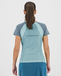 KARPOS Tricou de ciclism cu mânecă scurtă - LAVAREDO EVO W - albastru/gri