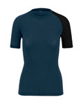 KARPOS Tricou de ciclism cu mânecă scurtă - DINAMICO MERINO 130 W - albastru/negru