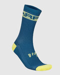 KARPOS Șosete clasice de ciclism - LOGO - albastru/galben