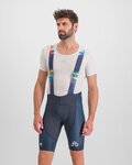 SPORTFUL Pantaloni scurți de ciclism cu bretele - PETER SAGAN BODYFIT CLASSIC - albastru