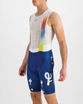SPORTFUL Pantaloni scurți de ciclism cu bretele - TOTAL ENERGIES BODYFIT - albastru
