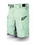 HAVEN Pantaloni scurți de ciclism fără bretele - CUBES - verde