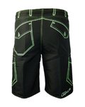 HAVEN Pantaloni scurți de ciclism fără bretele - COMPETITOR - negru/verde