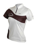 HAVEN Tricou de ciclism cu mânecă scurtă - COMTESS - alb/negru