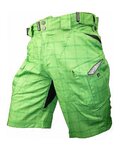 HAVEN Pantaloni scurți de ciclism fără bretele - CUBES II - verde