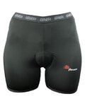 HAVEN Pantaloni scurți de ciclism fără bretele - PEARL II - negru/roz