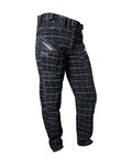 HAVEN Pantaloni de ciclism lungi fără bretele - CUBES KINGSIZE II - negru