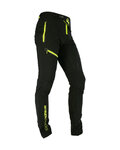 HAVEN Pantaloni de ciclism lungi fără bretele - ENERGIZER LONG - negru/verde