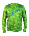 HAVEN Tricou de ciclism cu mânecă lungă de vară - CUBES NEO LONG - verde