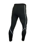 HAVEN Pantaloni de ciclism lungi fără bretele - ISOLEERA - negru/alb