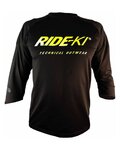 HAVEN Tricou de ciclism cu mânecă scurtă - RIDE-KI - negru/verde