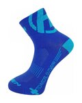 HAVEN Șosete clasice de ciclism - LITE SILVER NEO 2PAK - albastru