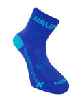 HAVEN Șosete clasice de ciclism - LITE SILVER NEO 2PAK - albastru