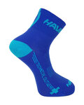 HAVEN Șosete clasice de ciclism - LITE SILVER NEO 2PAK - albastru