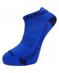 HAVEN Șosete de gleznă de ciclism - SNAKE SILVER NEO 2PAK - albastru