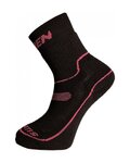 HAVEN Șosete clasice de ciclism - POLARTIS KID - negru/roz