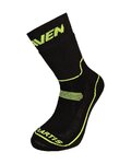 HAVEN Șosete clasice de ciclism - POLARTIS - negru/galben