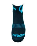 HAVEN Șosete clasice de ciclism - LITE SILVER NEO 2PAK - negru/albastru