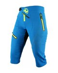 HAVEN Pantaloni scurți de ciclism fără bretele - 3/4 ENERGY THREEQ - albastru/galben