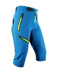 HAVEN Pantaloni scurți de ciclism fără bretele - 3/4 ENERGY THREEQ - albastru/galben