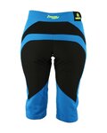 HAVEN Pantaloni scurți de ciclism fără bretele - 3/4 ENERGY THREEQ - albastru/galben